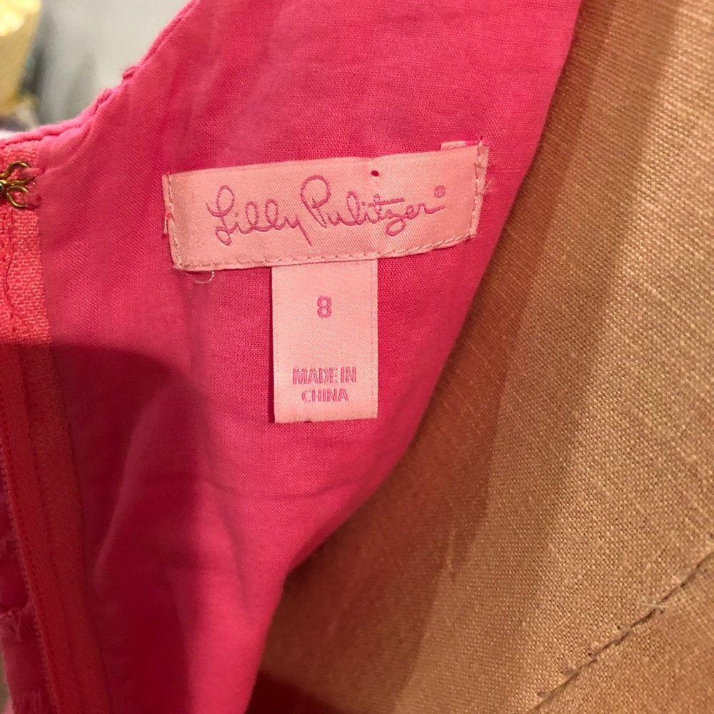 Lilly Pulitzer Pink Calhoun Charleston Sleeveless Dress - Picture 5 of 5
